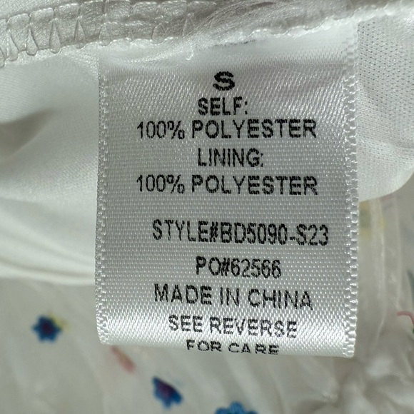 Altar'd State Floral Embroidered Babydoll Puff Sleeve Dress - Picture 7 of 7